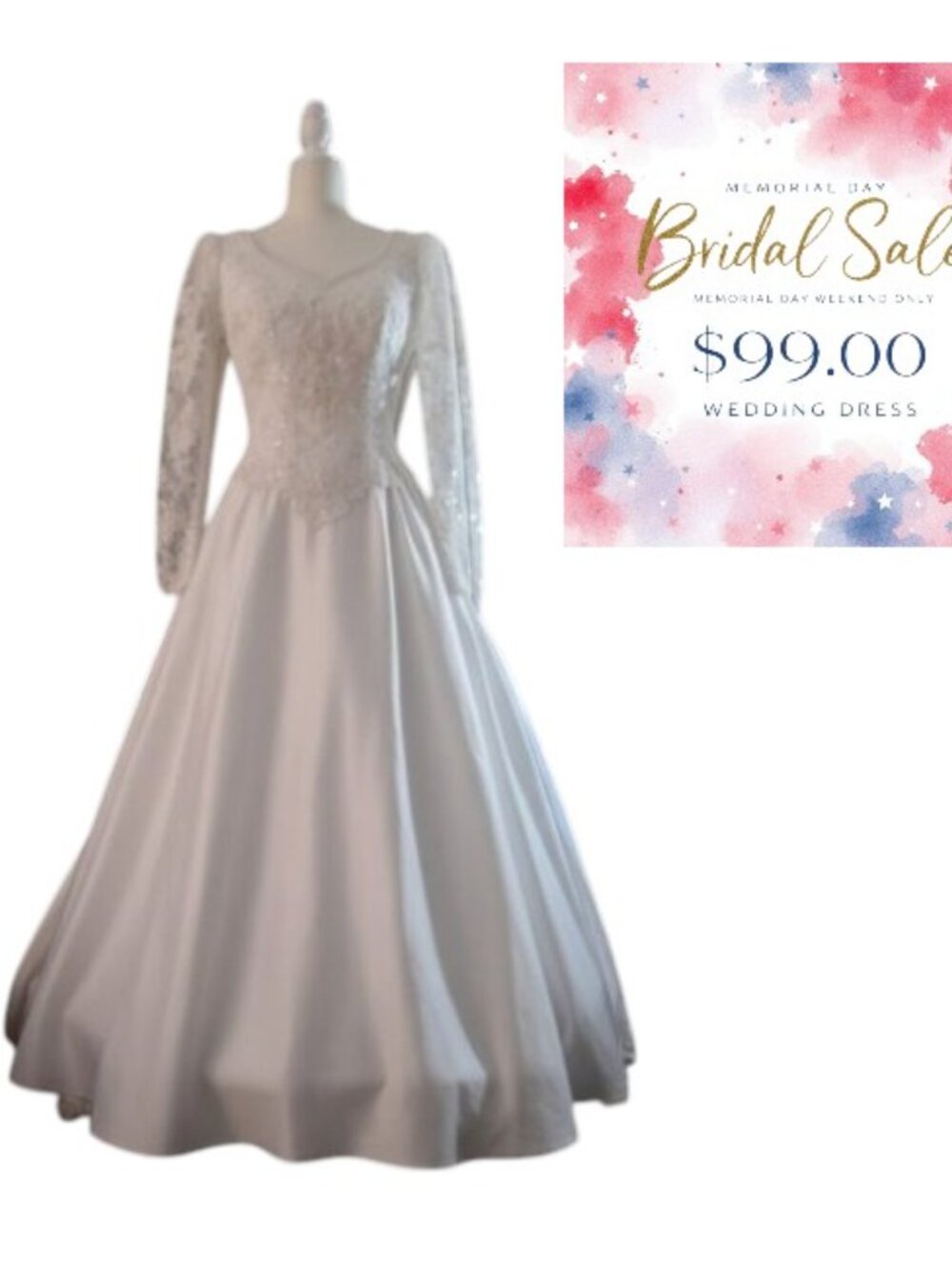 Vintage Michaelango Wedding Dress Size 12